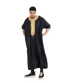 Men Thobes Black & Gold